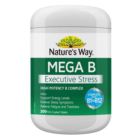 Nature's Way Mega B 200 Tablets .